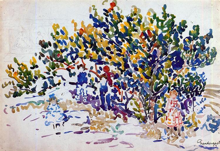 Children in the tree - 1911