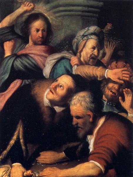 Christ expelling the changers from the temple - 1626