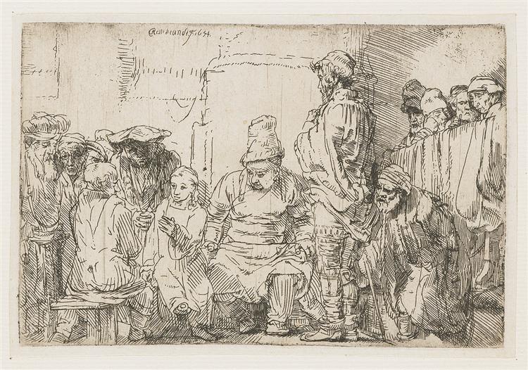 Christ Seated Disputing with the Doctors - 1654