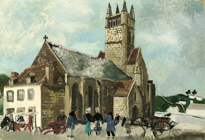 Église et marché - Brittana - 1930