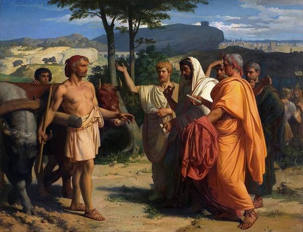 Cincinnatus receives the ambassadors of Rome - 1843