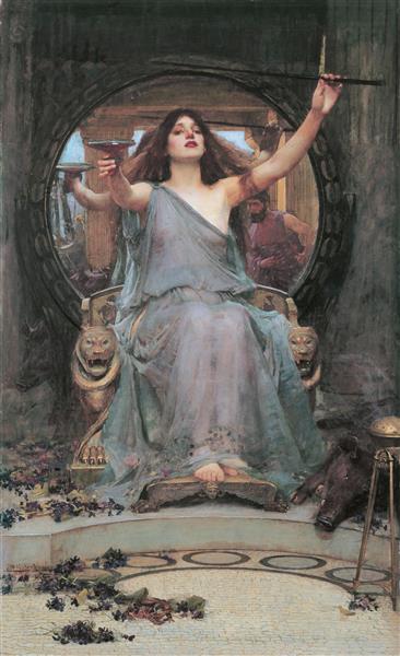 Circe che offre la tazza a Ulises - 1891