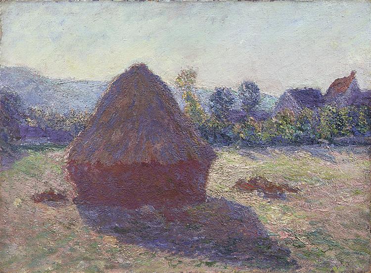 Ein Heuhaufen unter der Abendsonne - 1891