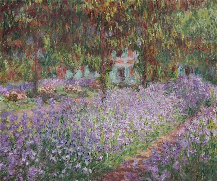 Monet Bahçesinde Iris - 1900