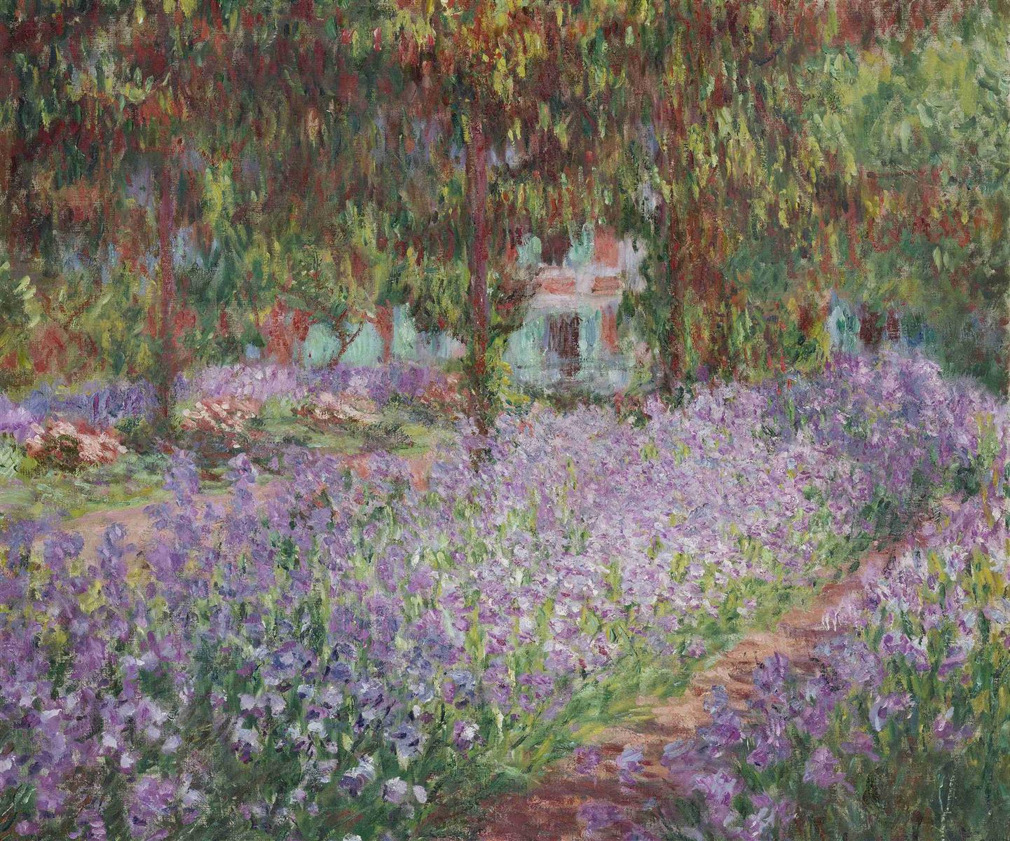 Íris no Jardim de Monet em Giverny 