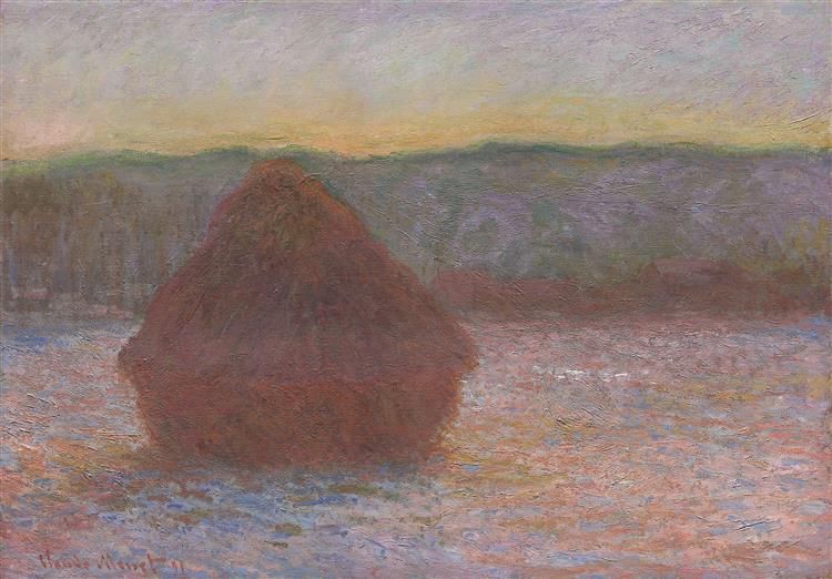 Wheat Pile (Thaw - Sunset) - 1891