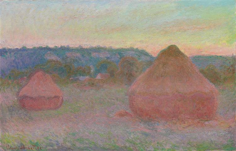 Montones of Wheat (Fin de la journée - automne) - 1891