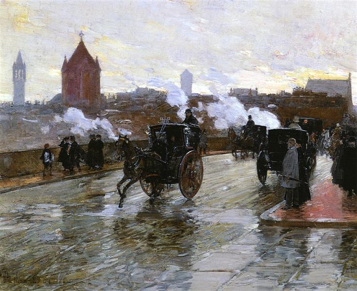 Clearing Sunset (også kendt som hjørnet af Berkeley Street og Columbus Avenue) - 1890