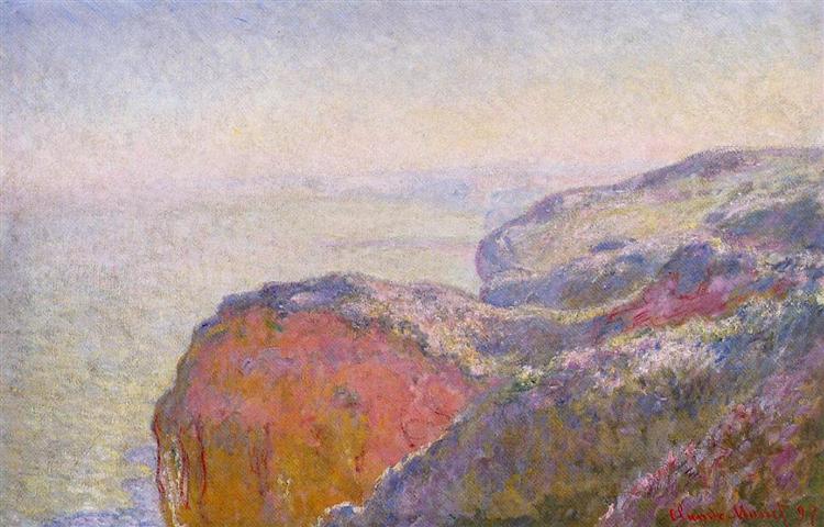 Cliff near Dieppe in the morning - 1897