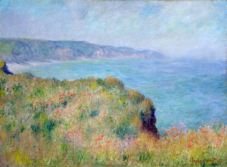 Cliff w pobliżu Pourville - 1882