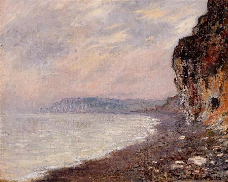 Pourville Cliffs v mlze - 1882