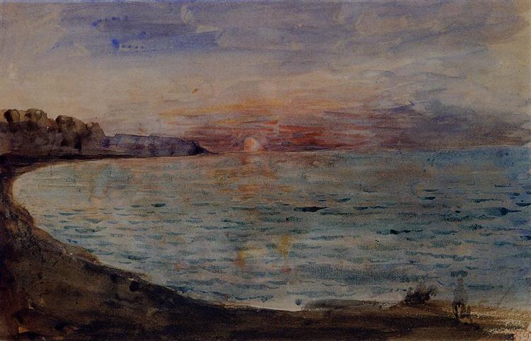 Cliffs near Dieppe - 1855