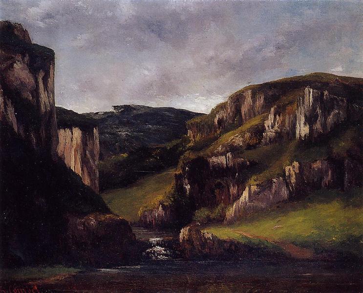 Cliffs perto de Ornans - 1865