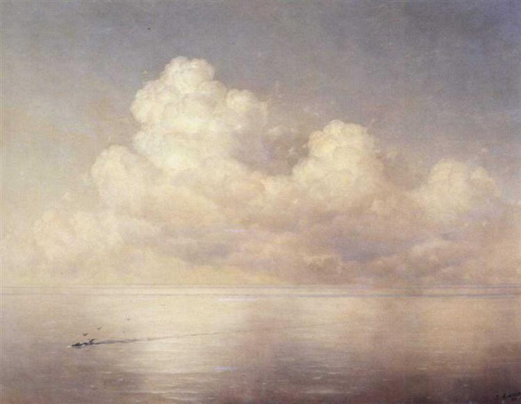 Nuvens em um mar calmo - 1889