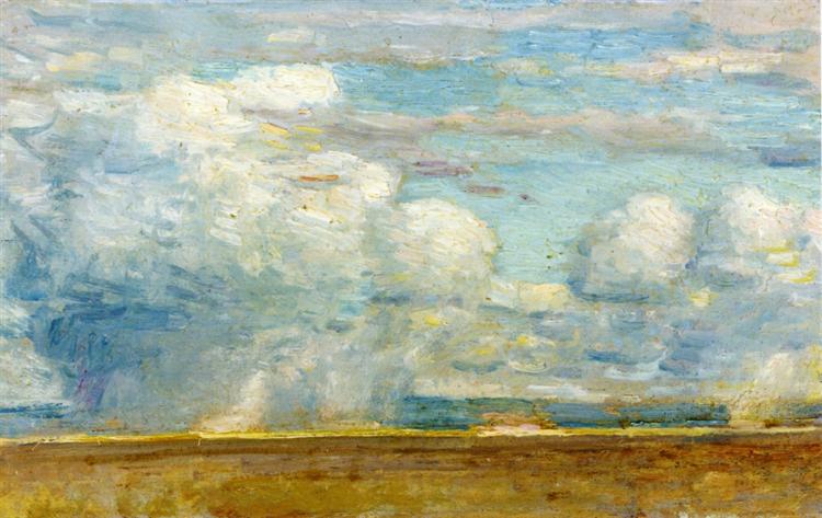 Wolken (ook bekend als regenwolken op de woestijn van Oregon) - 1908