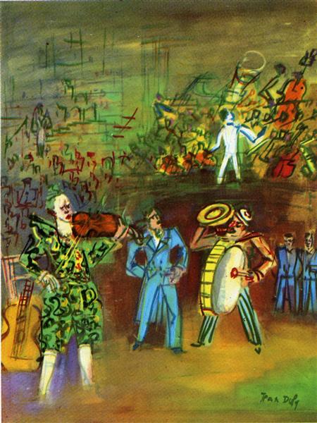 Clowns and musicians