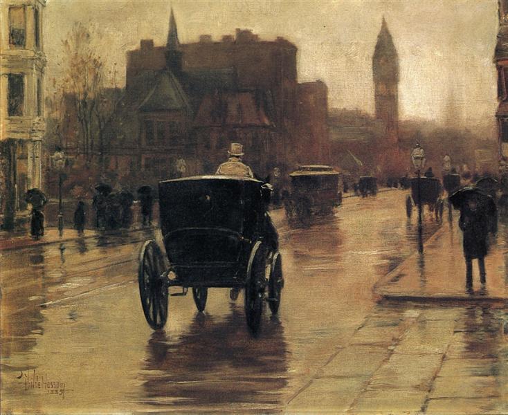 Columbus Avenue - Rainless Day - 1885