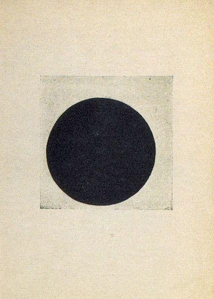 Composition avec un cercle noir - 1916