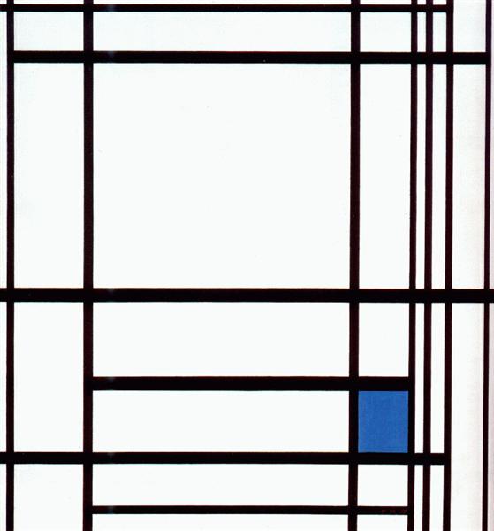 Composition avec bleu - 1937