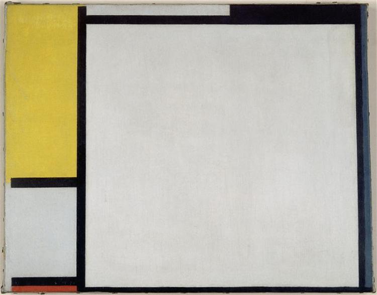 Composición Con Rojo, Amarillo Y Azul - 1922