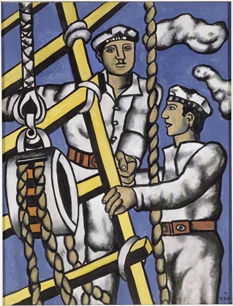 Composition with two sailors - 1951