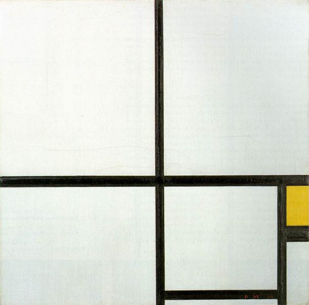 Composition avec patch jaune - 1930