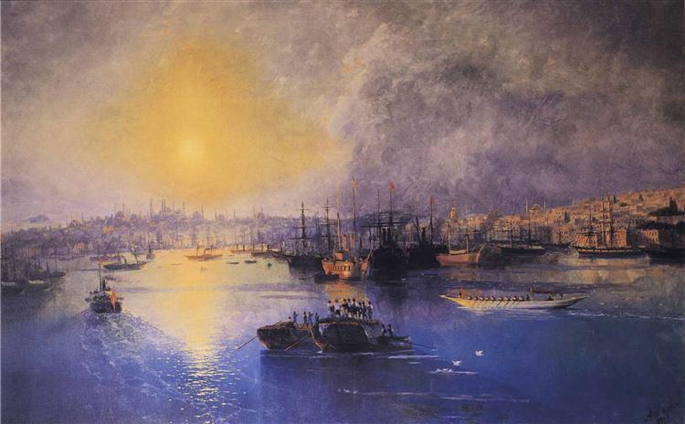 Coucher de soleil à Constantinople - 1899