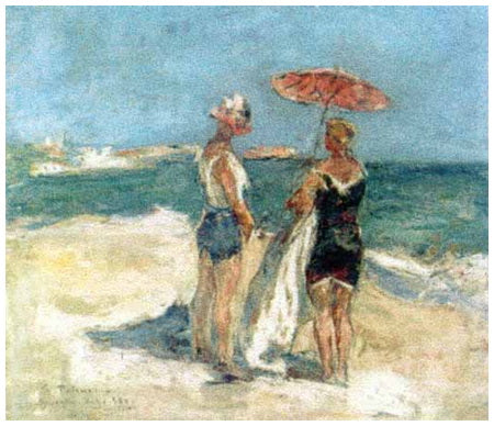 Contemplando El Mar En Mangalia - 1930