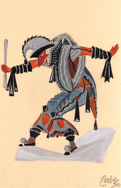 Costume design for "Venetian Crazy" - Buffon - 1915