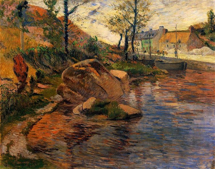 Cove in front of the port of Pont-Aven - 1888