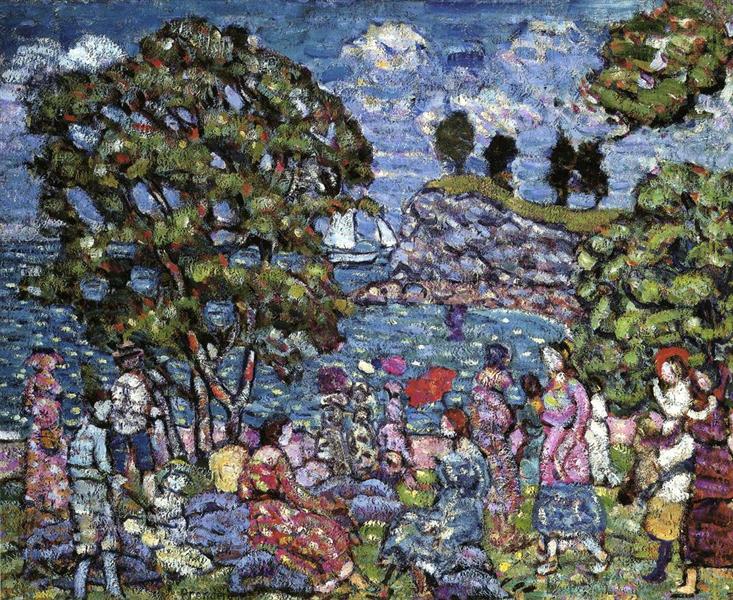 Cala with figures - 1923