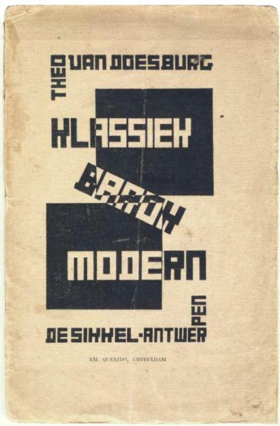 Portada De "Clásico - Moderno - Barroco" - 1920