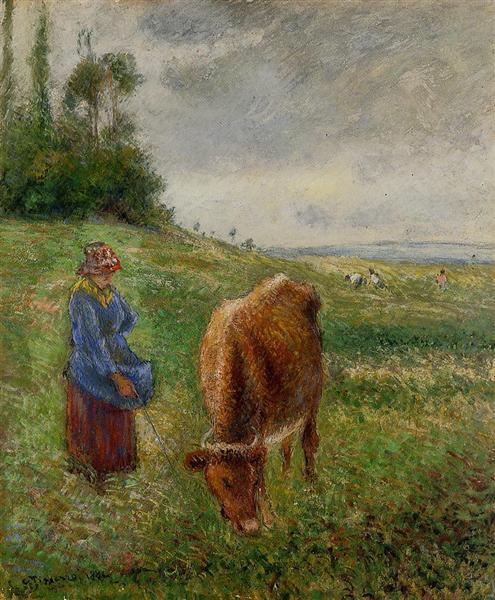 Cow Herder - Pontoise - 1882