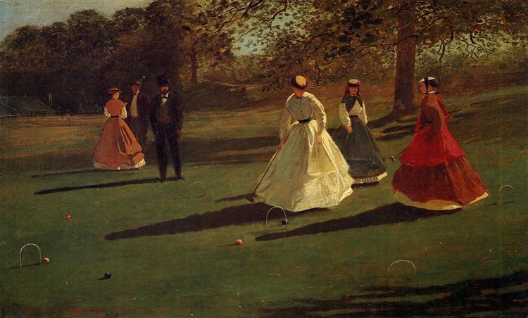 Croquet -spillere - 1865