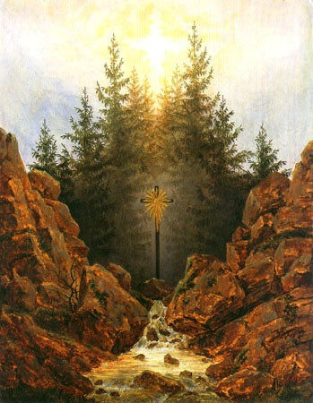 Kreuz im Wald - 1820