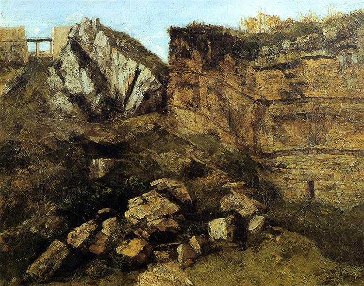 Felsen, die auseinander fallen - 1864