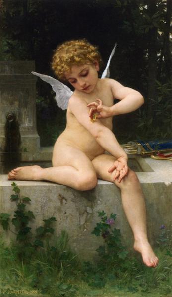 Cupid with butterfly - 1888