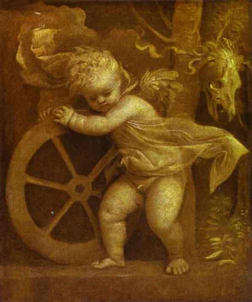 Cupid with the Wheel of Fortune - 1520