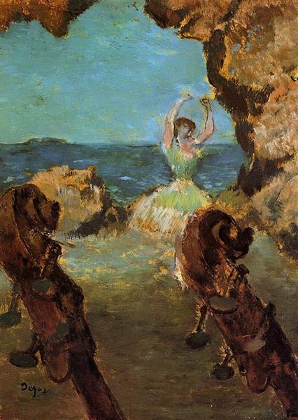 Ballerina på scenen - 1890