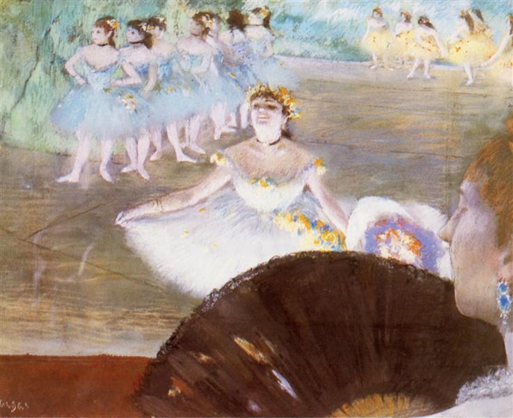 Ballerina com buquê de flores - 1878