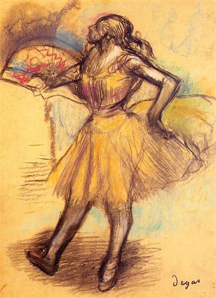 Bailarina Con Abanico (Estudio) - 1900