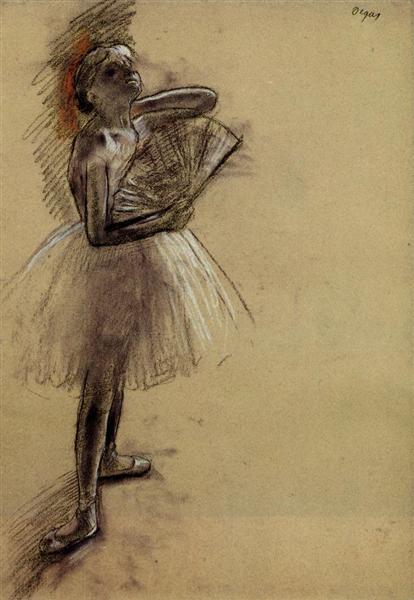 Ballerina med fan - 1880