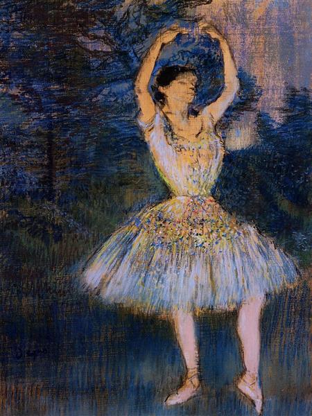 Ballerina med hevede armer - 1891