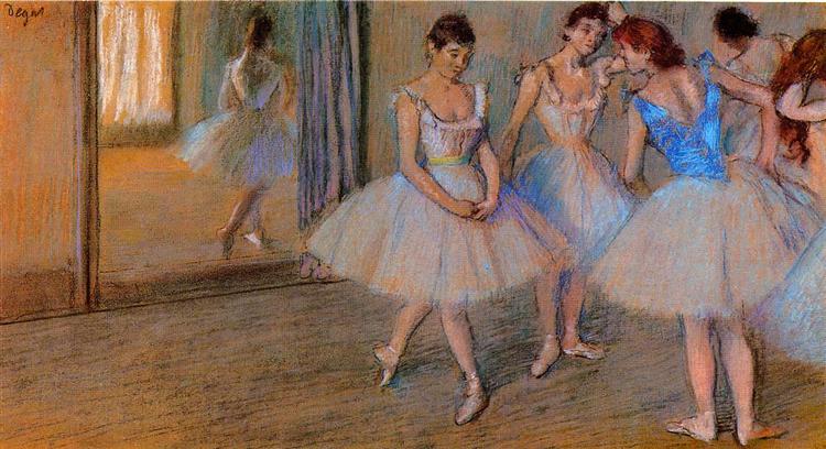 Bailarines En Un Estudio - 1884