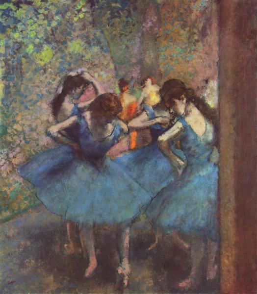 Bailarines De Azul - 1895