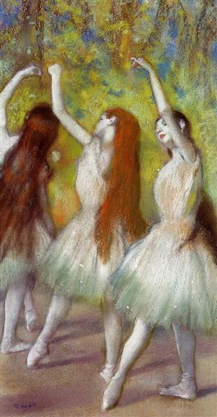 Bailarines En Verde - 1878