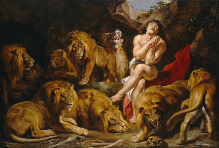 Daniel En El Foso De Los Leones - 1615