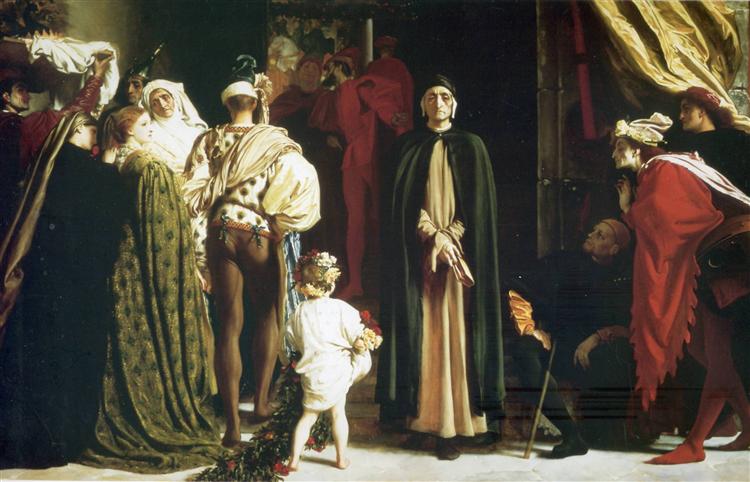 Dante na wygnaniu - 1864