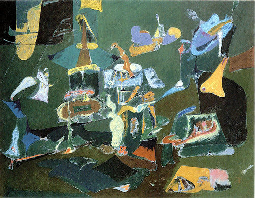 Pintura verde escura - 1948