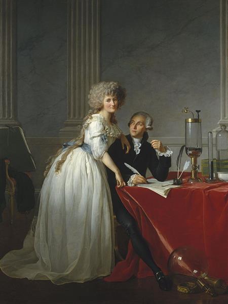 Portræt af Antoine -Laurent Lavoisier og hans kone - 1788